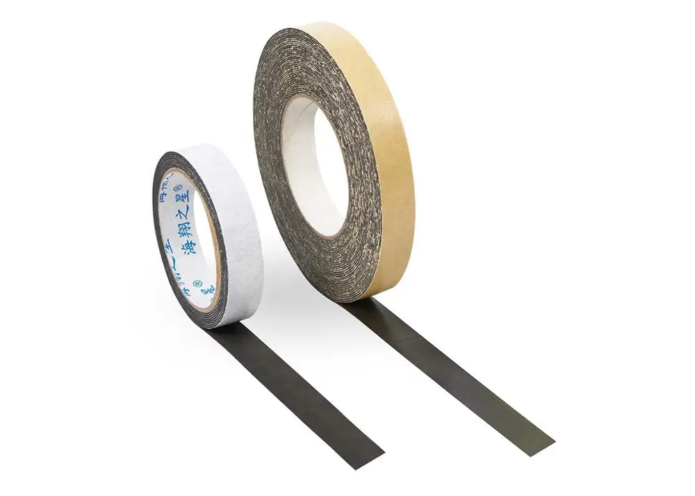 Double single side yellow film black foam adhesive shockproof sponge EVA tape for door or window
