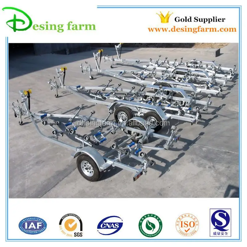 4800 hot dip galvanized boat trailer with rollers