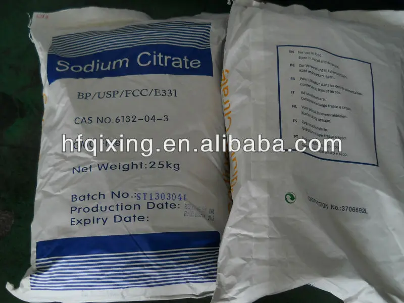 
Food additive/Sodium Citrate Dihydrate 