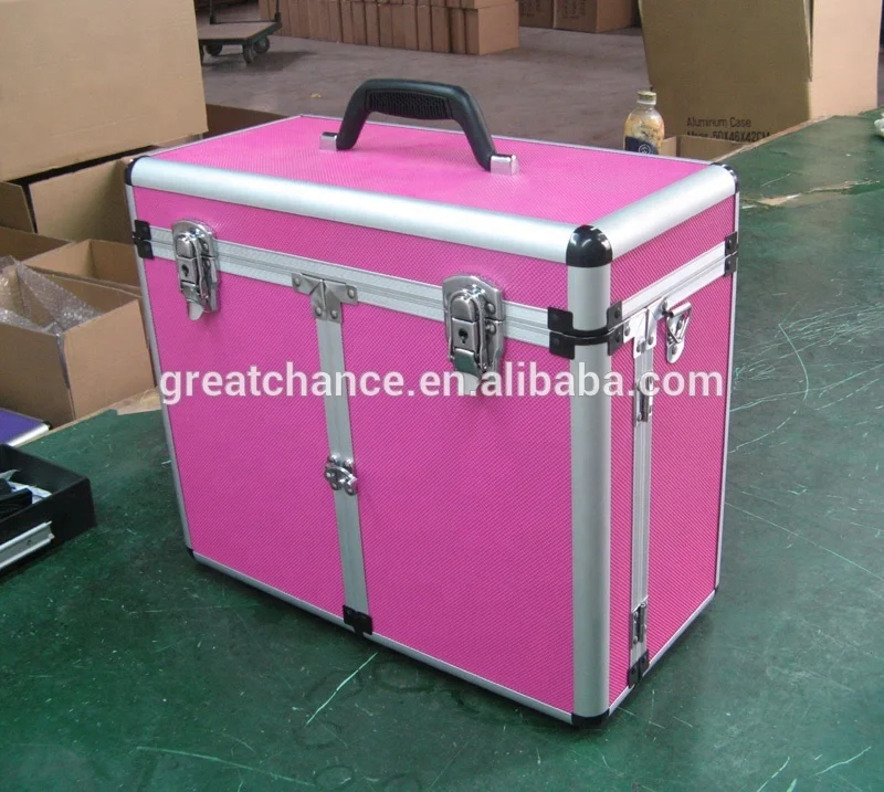 
Customized aluminum case with shoulder belt - Pet groomers tack box - aluminum grooming tool case-aluminum tool case 