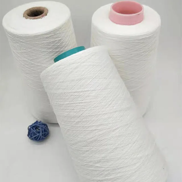 
bleached wet spinning 36nm /1 80%linen 20%viscose yarn for weaving and knitting 