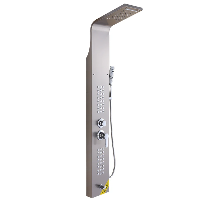 ROVATE 304stainless steel water saving spa shower panel spa shower  panel for bathroom thermostatic waterfall shower