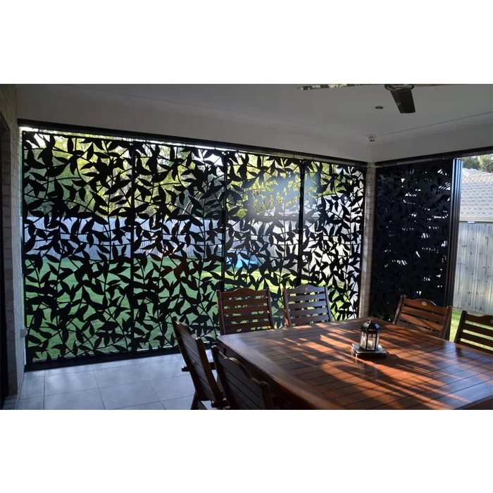 Frameless Laser Cut Privacy Screen Garden Wall Panel Decoration Metal Customized CLASSIC Screens & Room Dividers 3d Panels