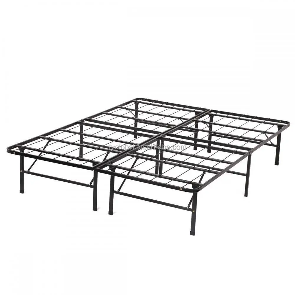 
All Size High Quality Wholesale Bi-Fold Platform Bed Foldable Metal Bed Frame 