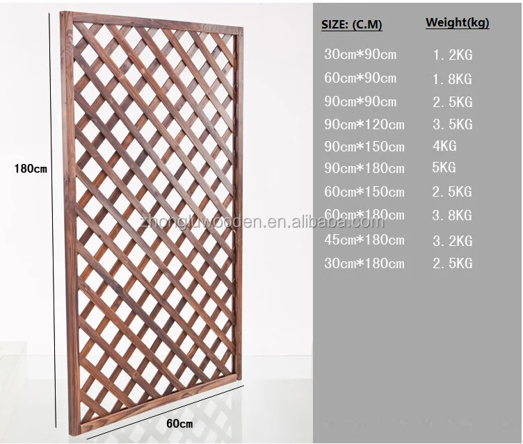 Out door wood fence panels for garden and house