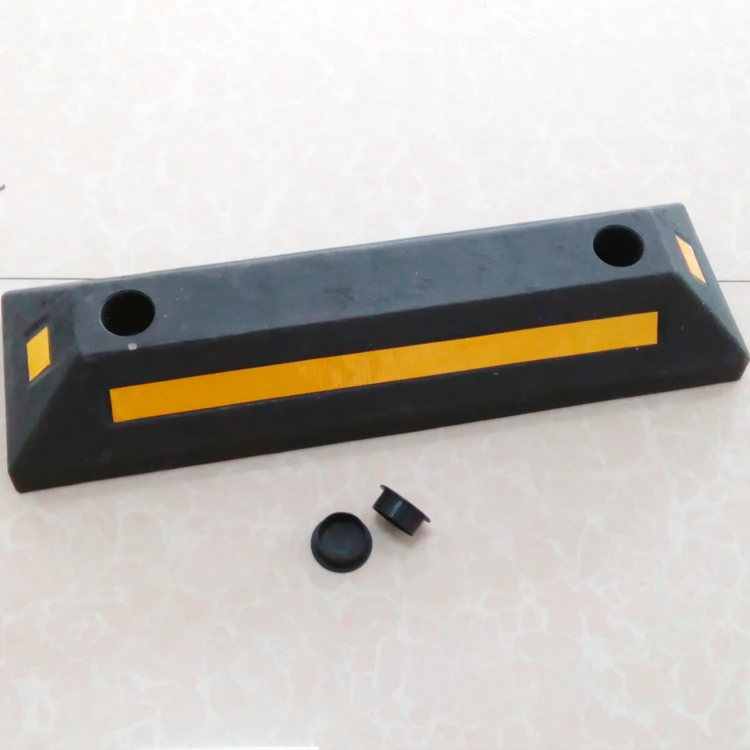 high quality Parking lot highway rubber Wheel Stopper car Wheel Locator