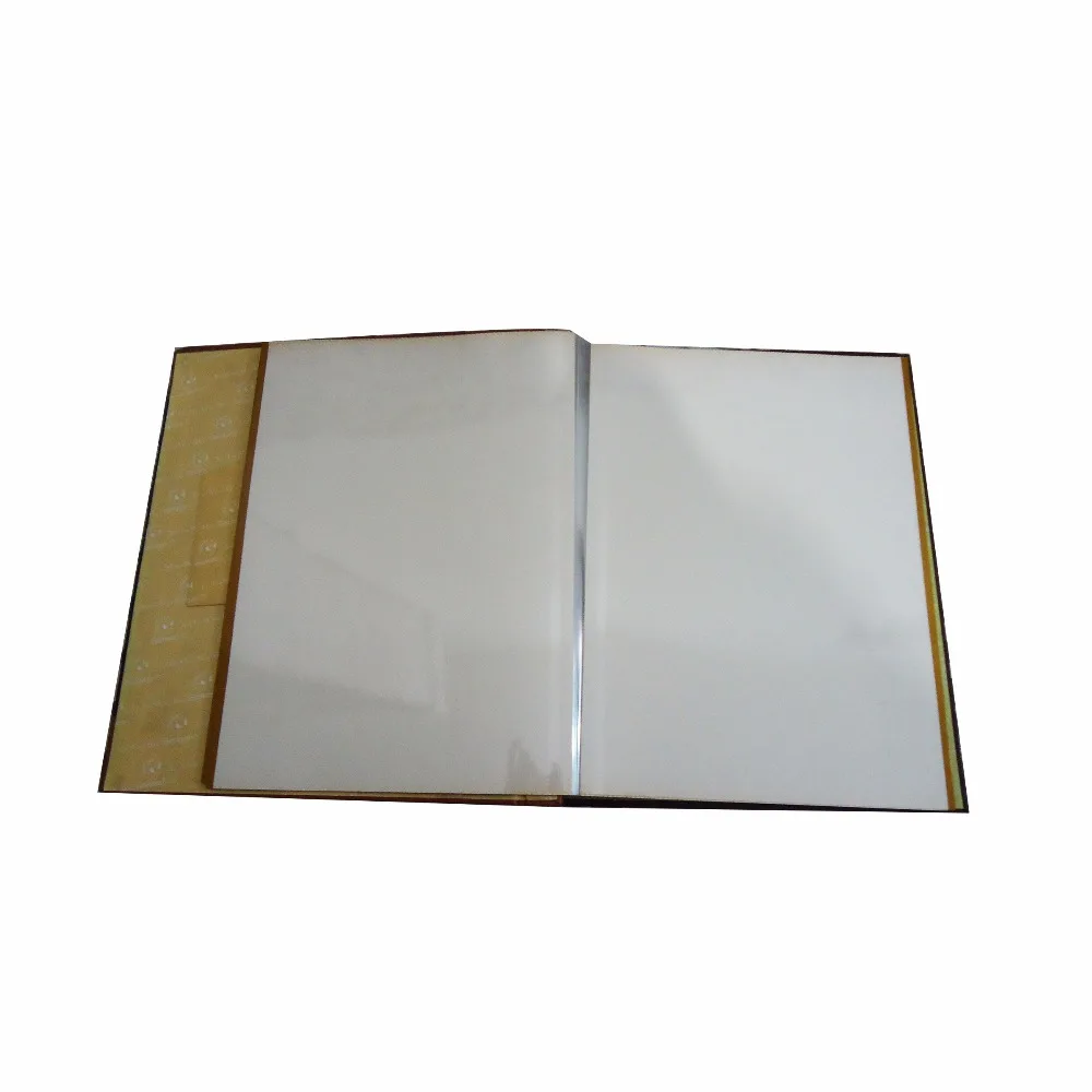 PU Leather wedding photo album cover with 20pcs transparent pocket
