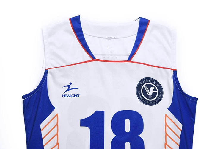 Healong Sublimated Sleeveless Latest Design Volleyball Jersey Women Wholesale Team Set Custom Volleyball Uniforms