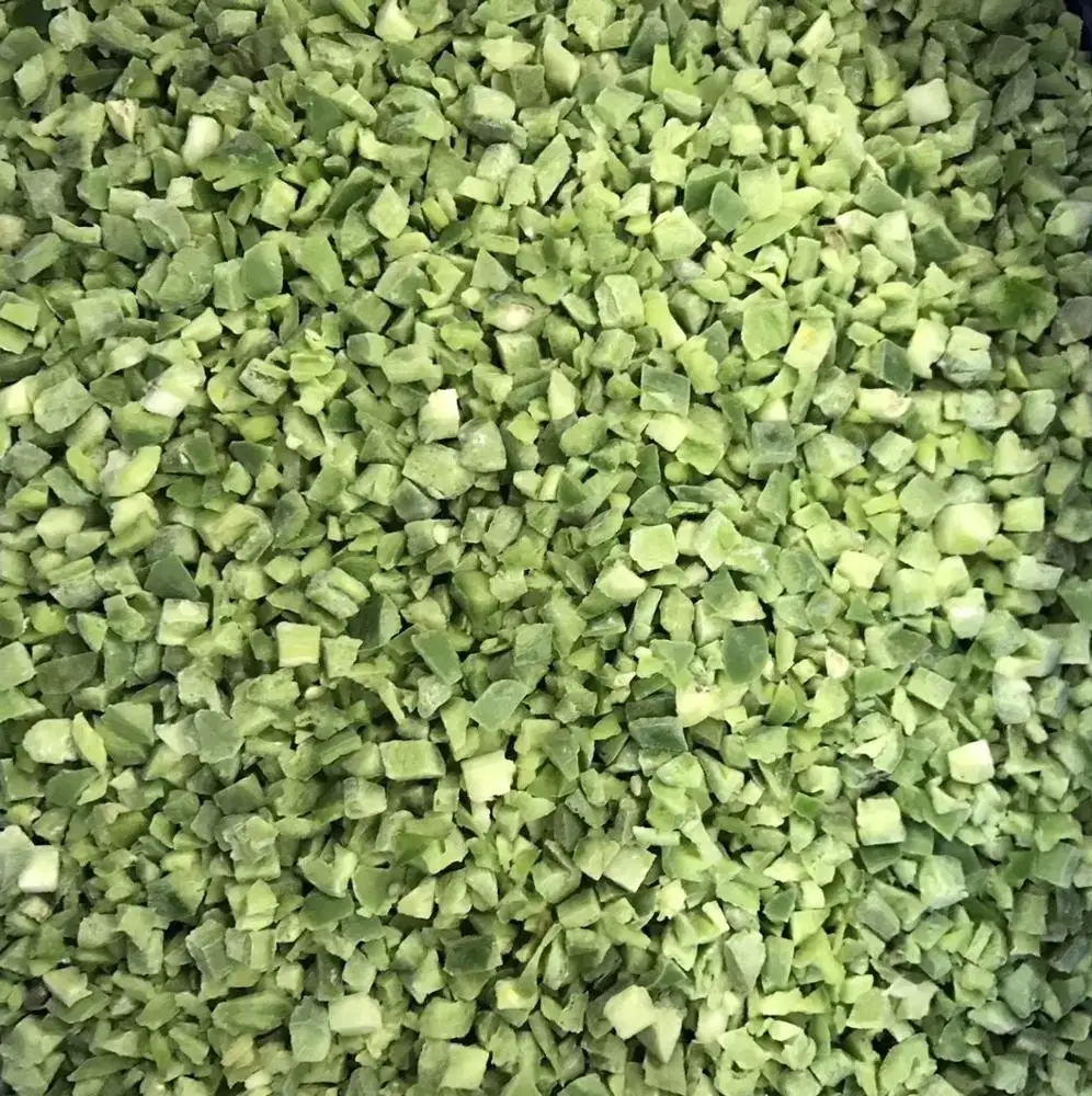 Best Price IQF Hot Frozen green pepper Diced