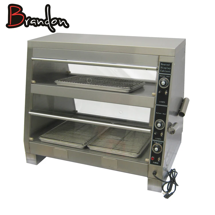 
donut heated food display cabinet with humidity control 