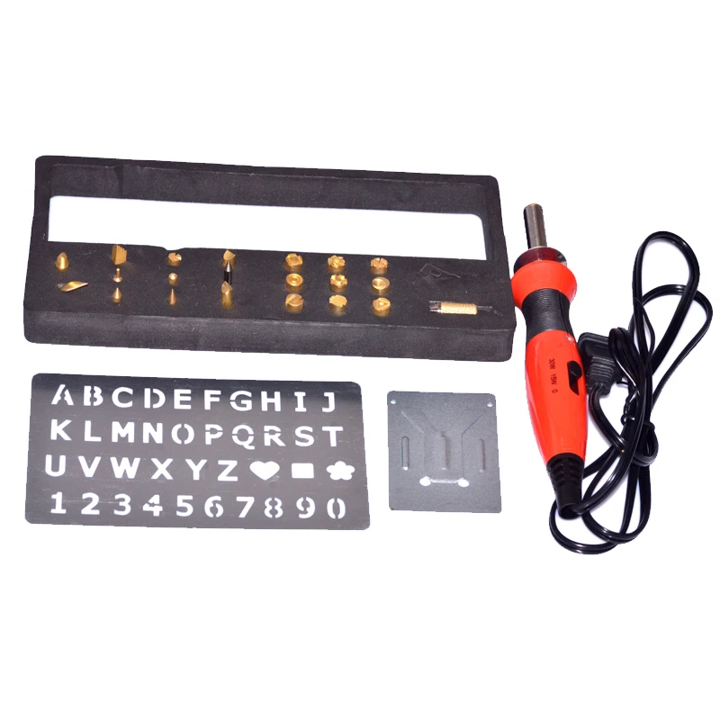 110V US plug NEW EVA packing 21 Tips adjustable Temperature Woodburning Pen set KIT With EMC GS CE TUV