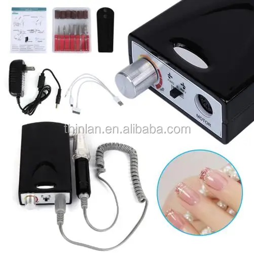 Alibaba europe high professional vacuum rechargeable manicure electric nail drill machine strong cordless e file kupa nail drill