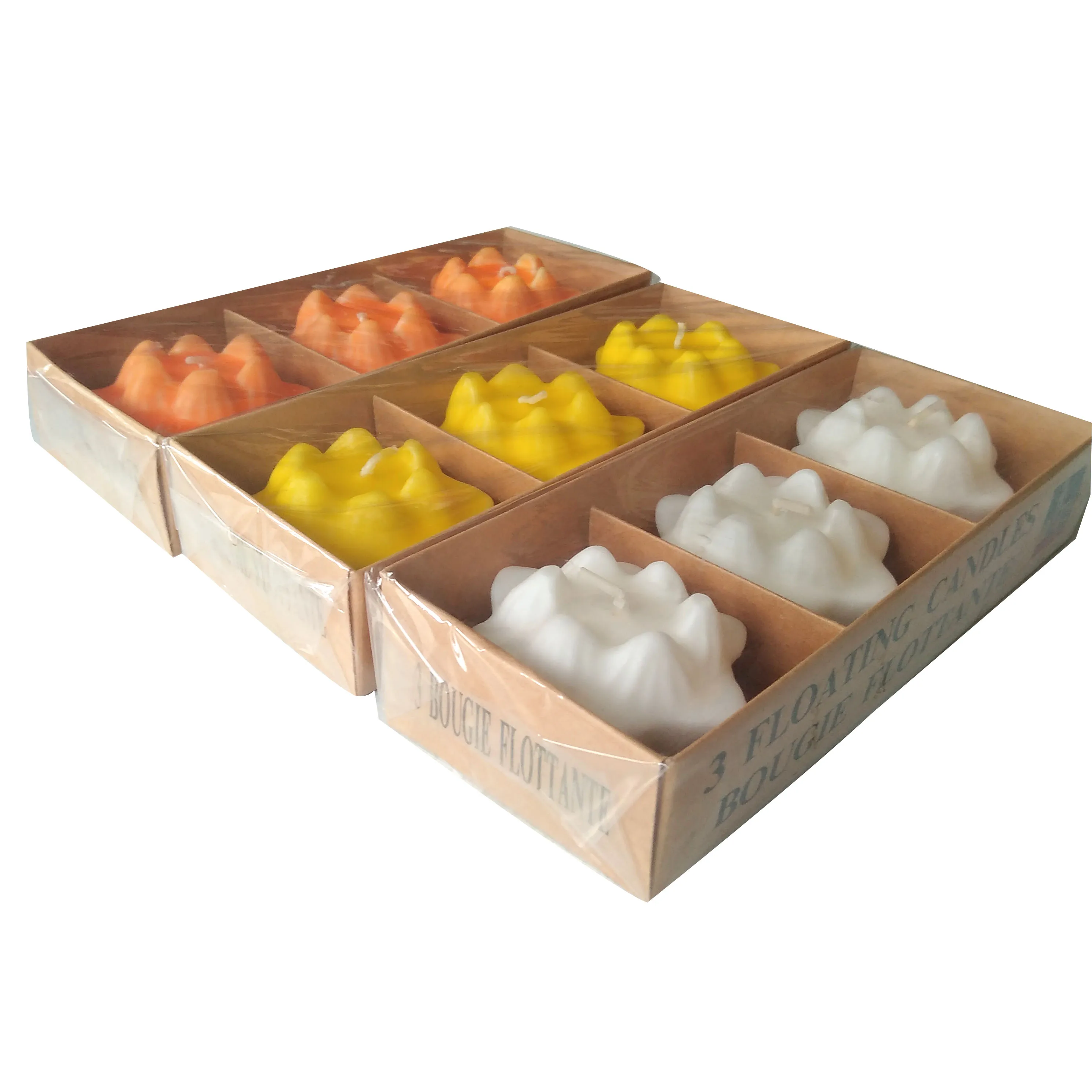 Allite flower shaped floating candle for wedding table centerpieces