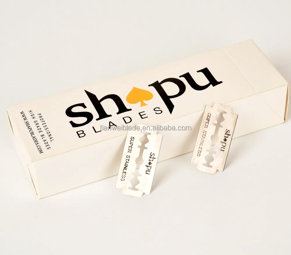 Super quality sharp platinum coating safety sweden stainless steel shaving blade/razer blade