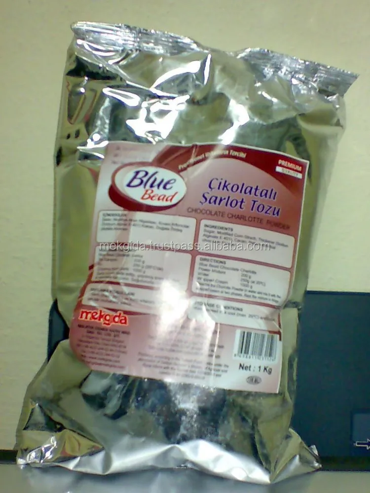 Blue Bead Caramel Pastry Charlotte Cream Powder