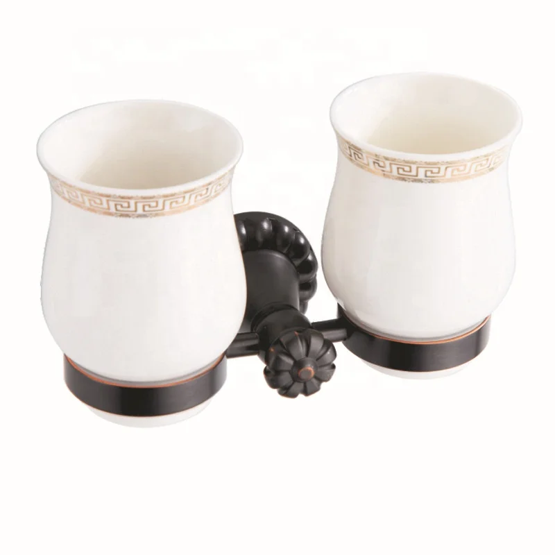 Modern brass bathroom luxury accessories Black towel shelf  bathroom accessories set