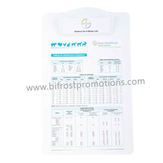 A4 Plastic Customized Hospital Clipboard