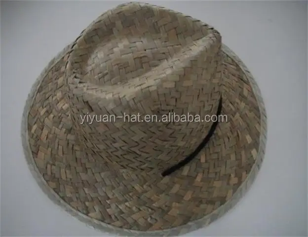  Фабричная поставка оптовая продажа самая дешевая реклама индивидуальный логотип защита от солнца пальмовый лист соломенная ковбойская шляпа для фермера с широкими полями