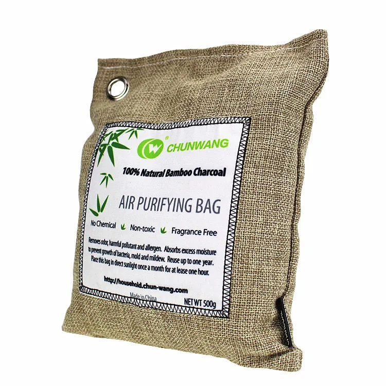 OEM Sewn Label Car Bamboo Charcoal Air Freshener Bag
