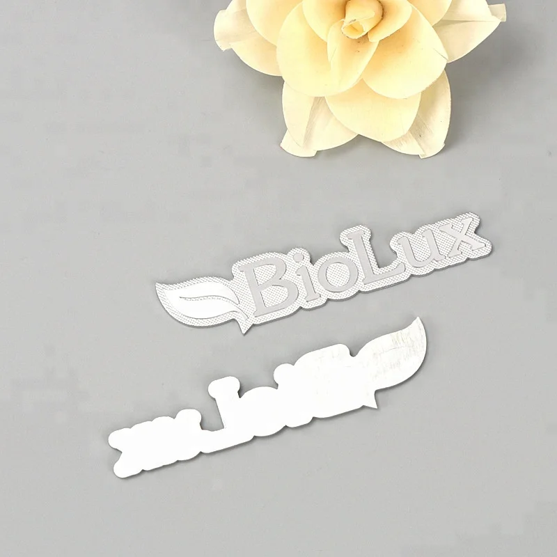 High Quality Glossy Embossed Metal Nameplate With Logo