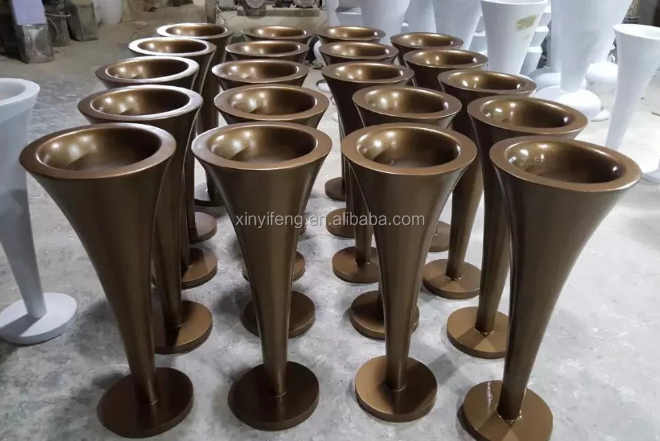 FRP Horticulture Resin Floor Large Flower Vase Villa Multicolor Decor