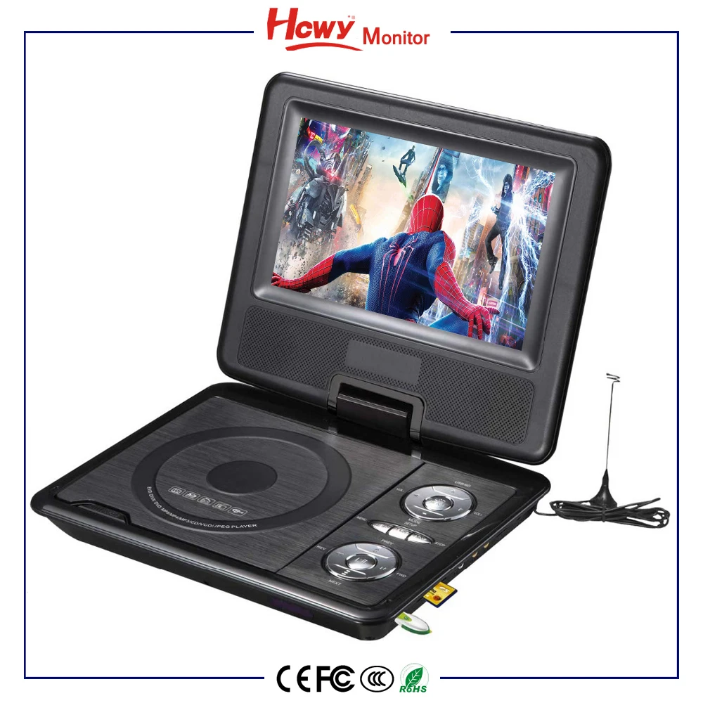 Портативный домашний DVD 7 дюймов 9 10 детский подарок dvd-плеер с EVD VCD CD USB SD