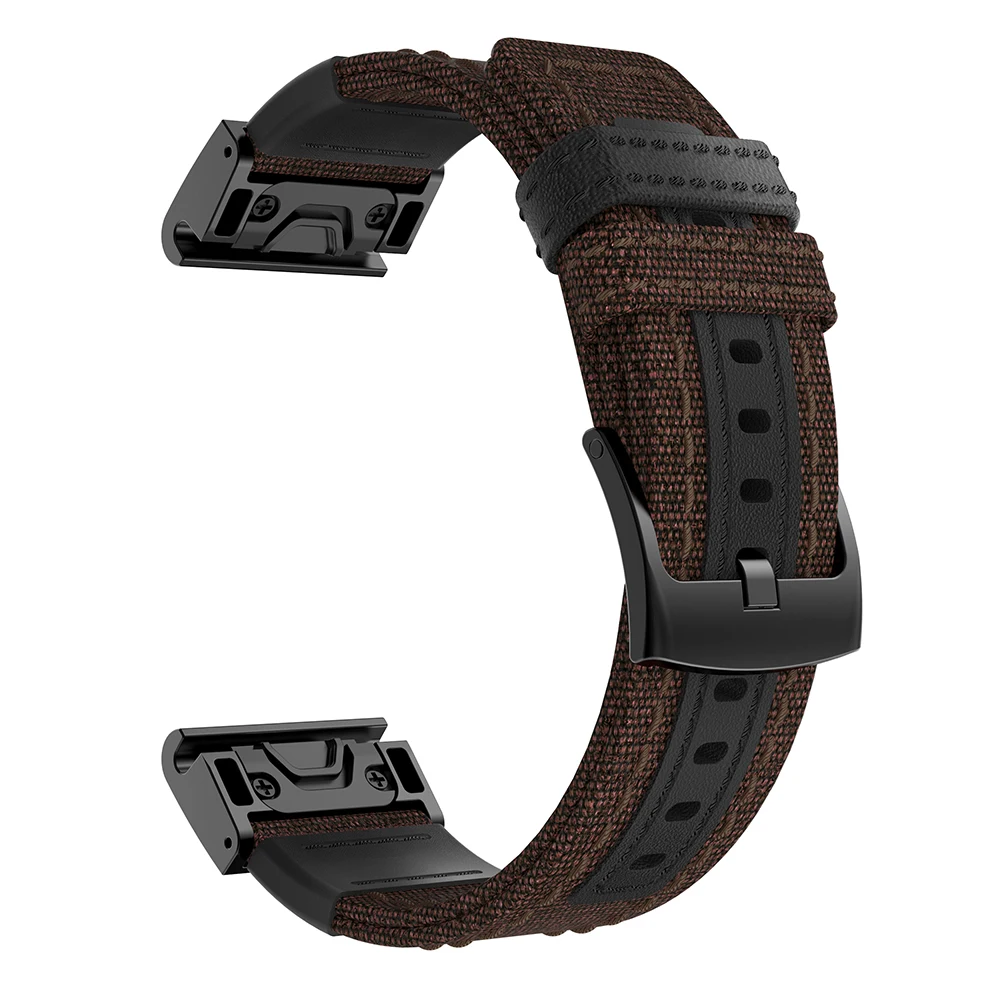 Quick Fit Canvas Fabric Watch Strap For Garmin Fenix 5 Watch Bands Sport Wristbands