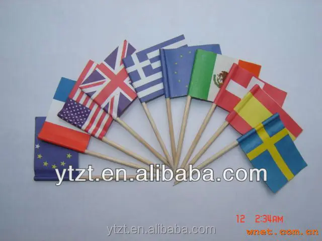 Бумажный Печатный флаг зубочисток