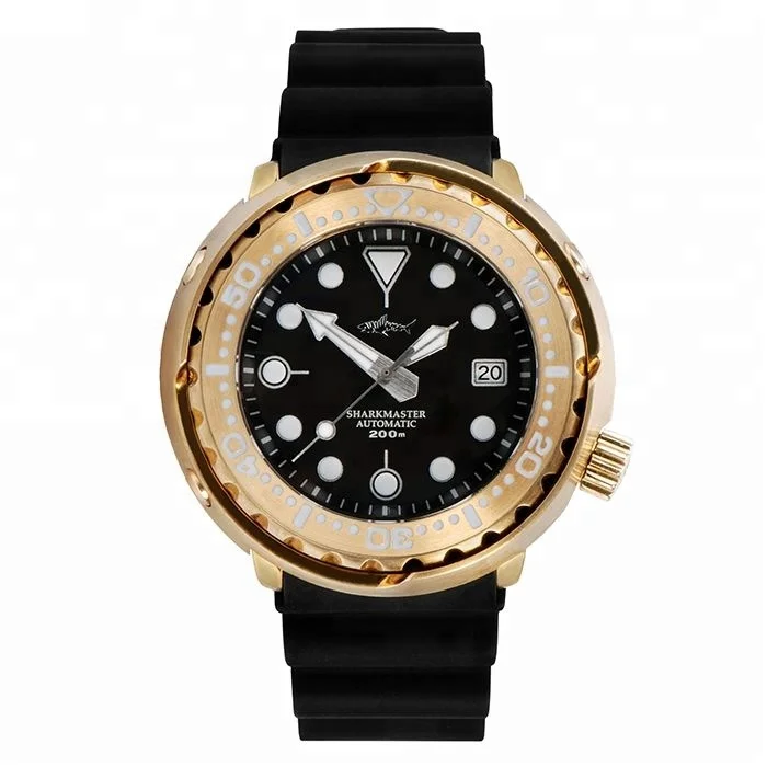 Ready to ship  Vintage Bronze Tuna  Diver Automatic Nh35 200M Man Dive Sapphire Glass Watch