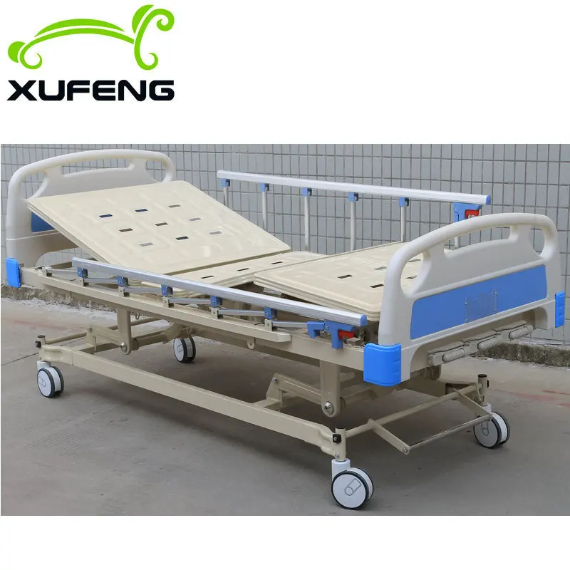 Three Function 3 crank hospital bed with Central brake system