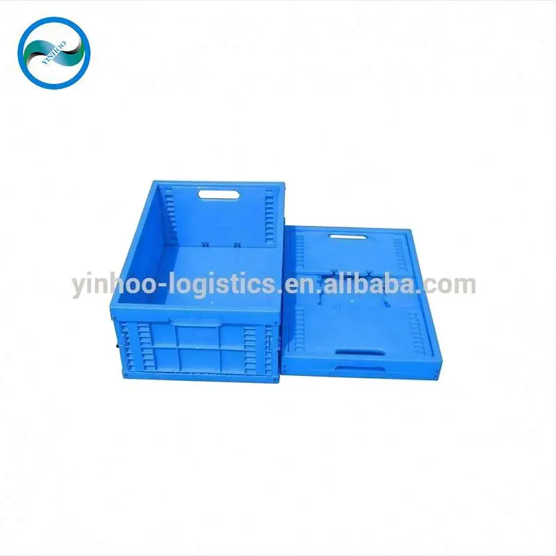 Custom OEM  manufacturer  foldable vegetable food transport tote collapsible box plastic folding box
