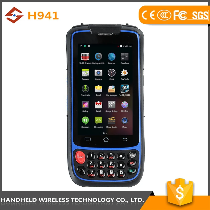 Wifi Android 4.4.2 Ручной H941 прочный IP 65 кпк для супермаркет беспроводной