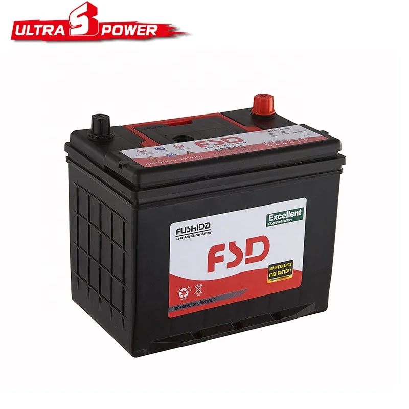 Hot sale japanese 12v70ah maintenance free car battery