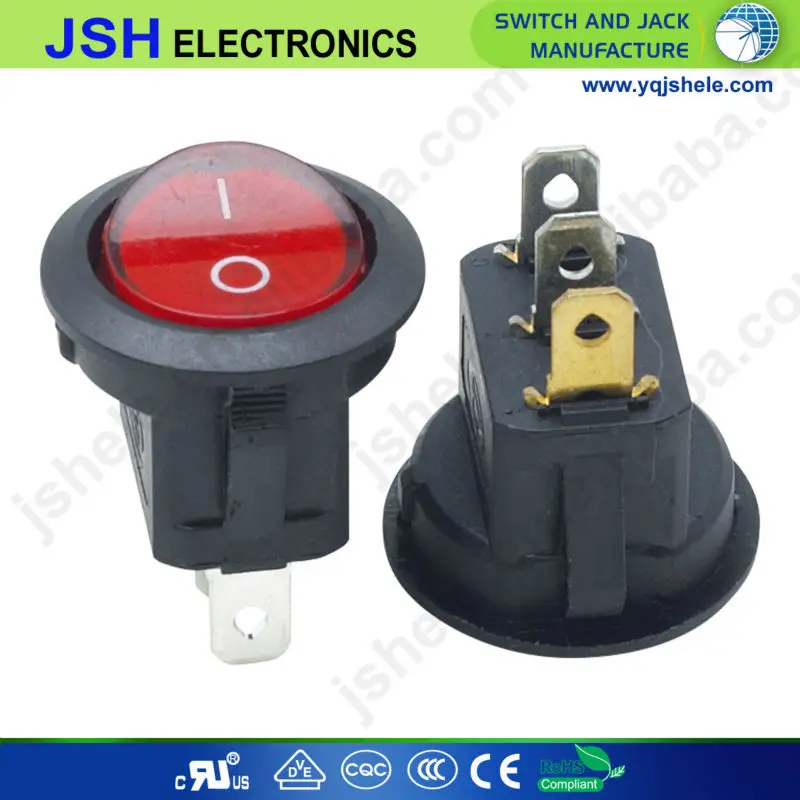 mini round vacuum cleaner oval rocker switch,egg boiler rocker switch,rocker switch 120v t85