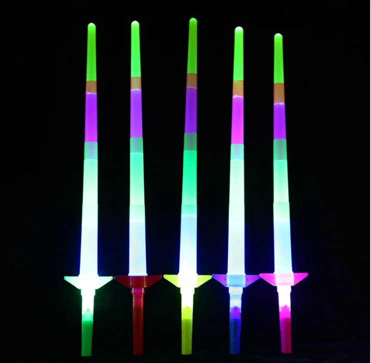 plastic horned dinosaur light up sword with sound flashing led sword