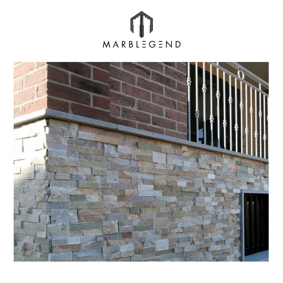 Cheap price natural slate wall tile stone veneer for exterior