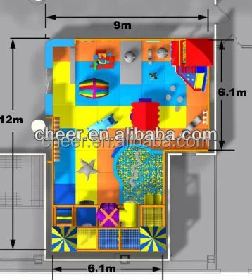 Cheer Amusement 20120514-KZ-003-6 Indoor soft Playground Equipment