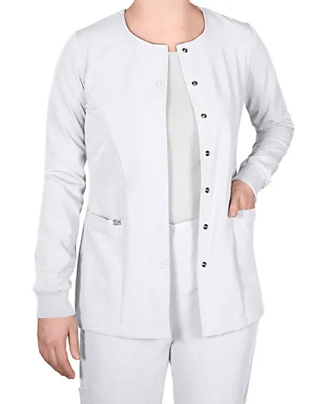 Custom Ladies scrub Jacket hospital jackets doctor nurse uniform