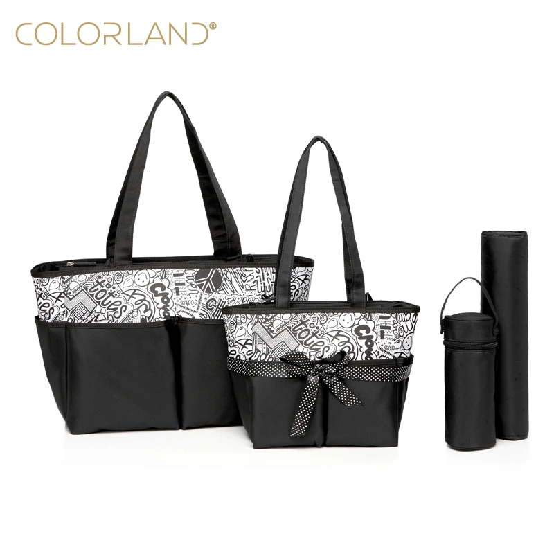 Colorland Multi Function 5- Piece Diaper Bag Set Smart & Daily Changing Bag