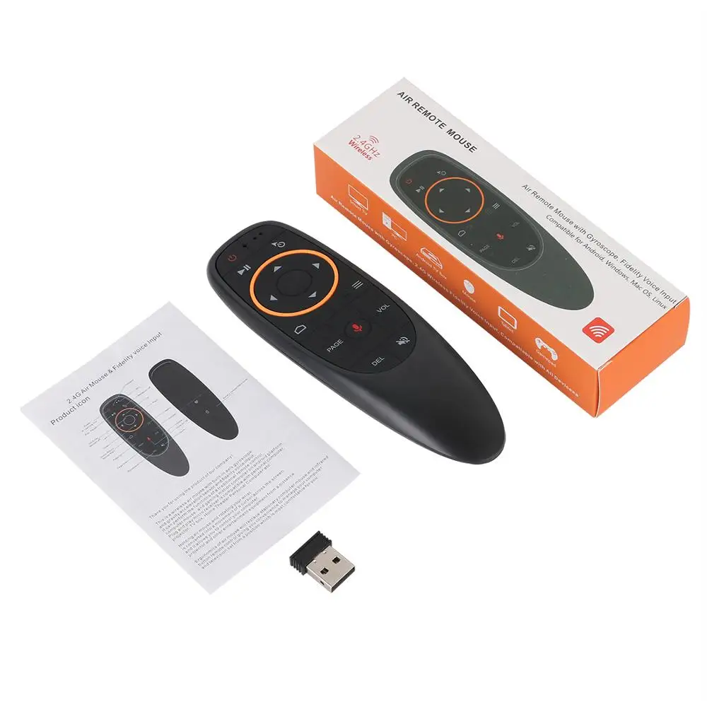  Air Mini Fly Mouse клавиатура voiceAir пульт дистанционного управления Мышь G10 2 4G беспроводной мини