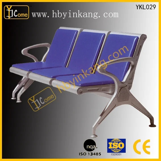 YKL033 Commercial Colorful Plastic Waiting Chairs