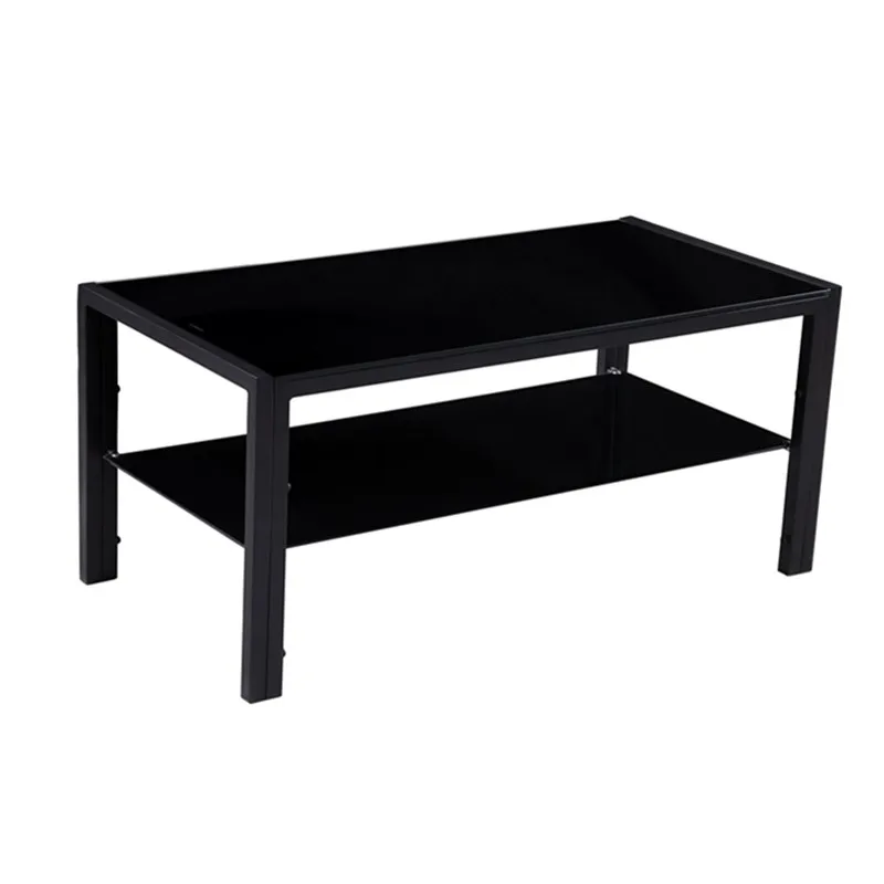 Модный высококачественный журнальный столик из плексигласа с металлической основой