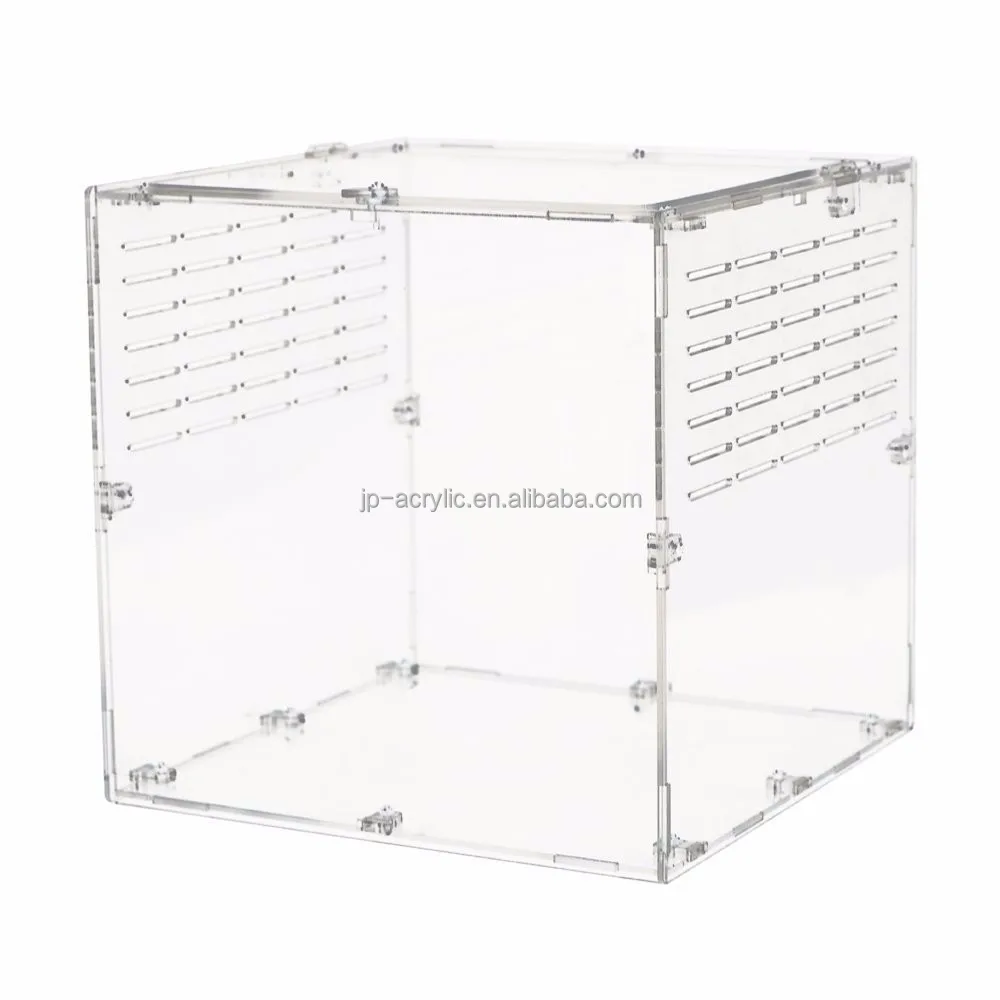 
Big and Small Clear Acrylic Pet Reptile Spider Tarantula Cage 