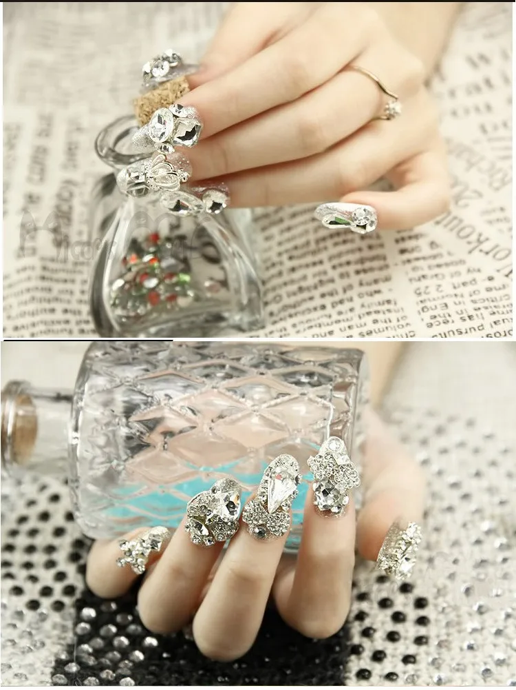 ShiningLife Brand gold leaf 24k crystal mini cooper for sale fashion nail designs art