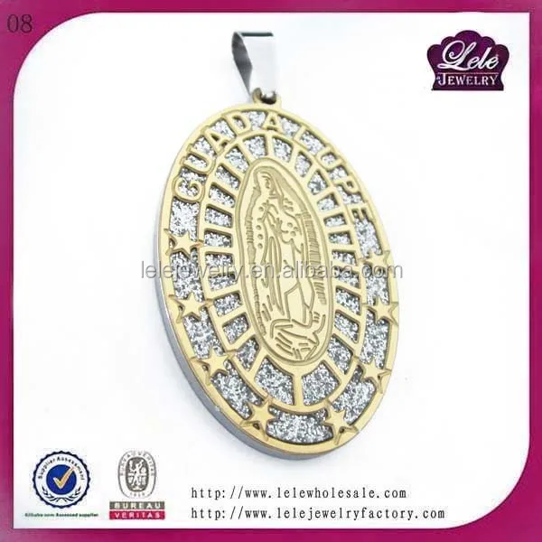 Dongguan Stainless Steel Virgin Mary Virgin of Guadalupe Choker Necklace Pendant