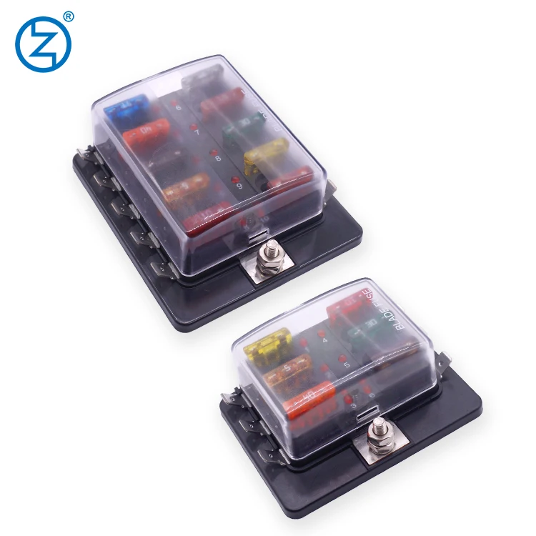 ATM ATT 20A 25A 30A 8 10 ways car vehicle auto automotive blade fuse holder block blade fuse relay box