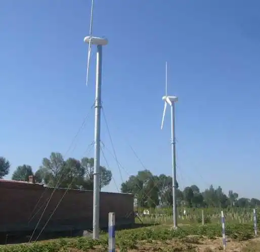 China cost price 5kw home solar wind turbine complete system, 2021 new type wind turbine , Off-grid vertical axis wind turbine