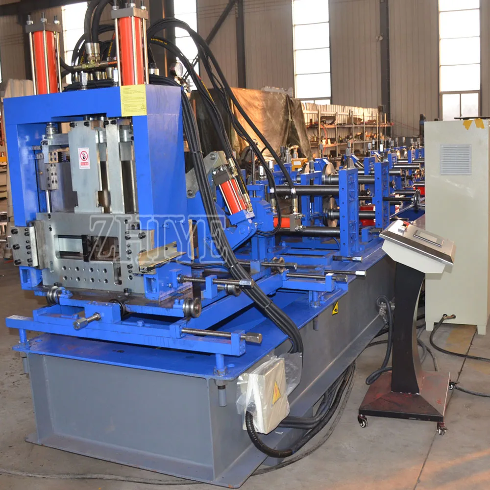 Quick Exchangeable C & Z Purlin Roll Forming Machine Auto Size Changeable C Z Purlin Machine C Prulin Making machine
