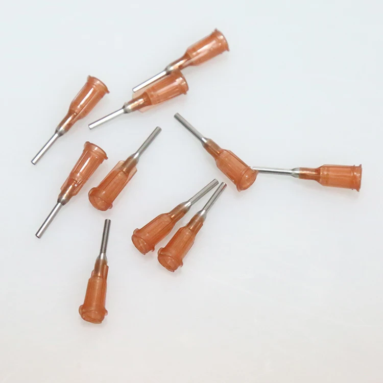 
metal syringe needle luer lock dispensing tip for glue syringe 