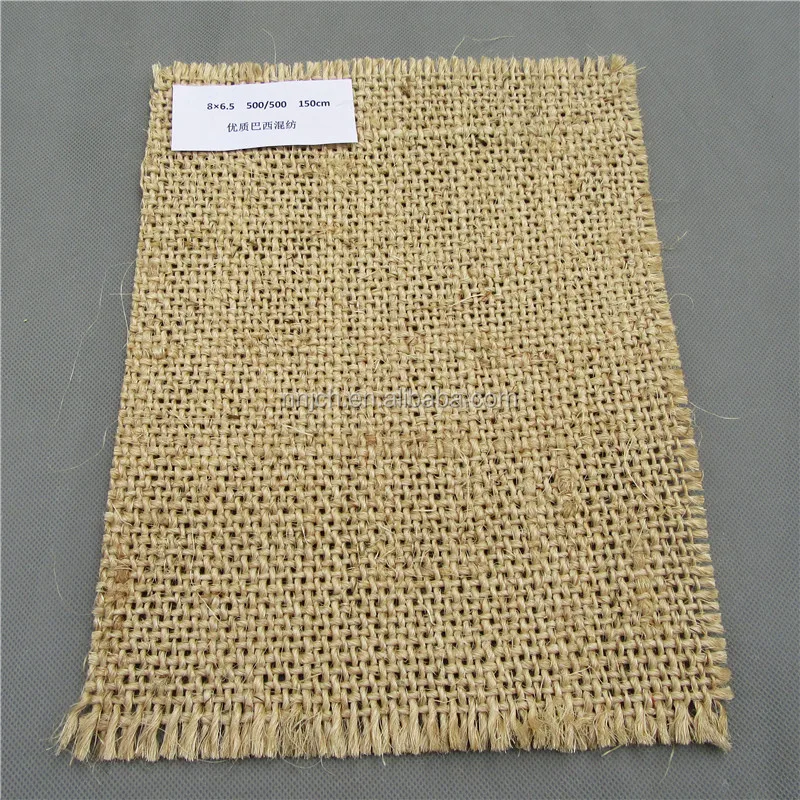 Sisal Cloth Mixed Sisal Fabric 8*6.5 500/500 100% Natural
